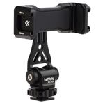 LEFTFOTO Çok Fonksiyonlu Evrensel Alüminyum Telefon Montaj Adaptörü, Soğuk Ayakkabı ve 1/4" İplikli Telefon Tripod Montajı, Akıllı Telefon, iPhone, Cep Telefonu için Uygun Telefon Tutucu