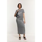 LEFTIES Pullu midi etek