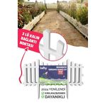 lefty Dekoratif Bahçe Çiti Dayanıklı Plastik Kar Beyaz Çit 59 Cm Tek Peyzaj Çiti Çiçek Koruma Çiti
