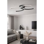 LEGACY Duru Antrasit Renk Modern Tasarım - Salon - Mutfak - Hol Beyaz Led 2 Li Avize