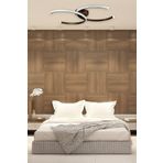 LEGACY Duru Kahverengi Modern Tasarım Salon - Mutfak - Hol - Yatak Odası Beyaz Ledli Avize Kahverengi 55 x 35