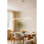 Legacy Eclipse Beyaz Renk Modern Tasarım Beyaz Ledli Cafe - Mutfak - Salon 2 Li Led Avize