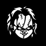 Legacy Innovations Chucky Childs Play Beyaz Çıkartma Vinil Çıkartma|Arabalar Kamyonlar Kamyonetler Duvarlar Dizüstü Bilgisayar| Beyaz |5,5 x 5,0 inç|LLI577