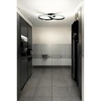 LEGACY Jolly Modern Tasarım Gri Renk Salon - Mutfak - Hol Beyaz Led 2 Li Avize Gri 45 x 20