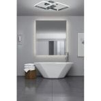 Legacy Kira Modern Tasarım Krom Renk Salon - Mutfak - Hol Beyaz Led 2 Li Avize