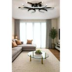 Legacy Levora Modern Tasarım - Salon - Mutfak - Yatak Odası Bronz Renk Beyaz Işıklı Led Avize