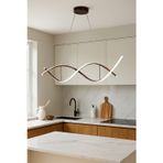 Legacy Lumora Kahverengi Modern Tasarım Beyaz Ledli Cafe - Mutfak - Salon 2 Li Led Avize