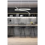 Legacy Snake Modern Tasarım Beyaz Renk Beyaz Ledli Yatak Odası - Cafe - Mutfak - Salon Led Avize