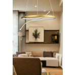 LEGACY Snake Modern Tasarım Eskitme Renk Beyaz Ledli Yatak Odası - Cafe - Mutfak - Salon Led Avize Eskitme 50 x 80