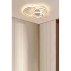 Legacy Sole Modern Tasarım Beyaz Renk Salon - Mutfak - Hol Beyaz Led 3 Lü Avize