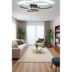 Legacy Sole Modern Tasarım Bronz Renk Salon - Mutfak - Hol Beyaz Led 3 Lü Avize