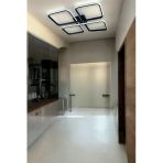 Legacy Specula Siyah Beyaz Ledli Modern Tasarım Yemek Masası Üstü - Mutfak - Salon Led Avize