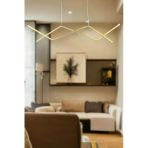 Legacy Utku Modern Tasarım Eskitme Renk Yemek Masası Üstü - Mutfak - Salon Beyaz Led 2 Li Avize