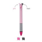 Legami Clıck 0016 Flamingo Siyah-Pembe İki Renkli Tükenmez Kalem