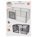 Leganest 60cm X 120cm X Yükseklik 60cm Katlanabilir Köpek, Kedi, Tavşan 4,5cmx 4,5cm Aralıklı Çit, Kafes LGN60_SCY120