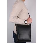 Legend Leather 4261 Siyah Hakiki Deri Erkek Postacı Çanta