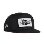 Legend Logolu Siyah Hip Hop Şapka