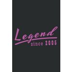 Legend Since 2005 Birthday Goodnager Girl Nice: FLOWER JOURNAL: 6" x 9", 120 Pages, Ruled Notebooks, Lined Paper,Memo Diary Subject Planner.