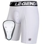 Legendfit Genç Erkek Kayan Şort Koruyucu Kupalı Atletik Sıkıştırma Şortları Beyzbol Futbol Lakros MMA için