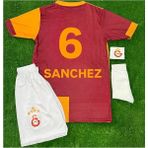Legent Lady 5 Yıldızlı 26 G*s* S*a*r*a*y Sançhes 6 Çocuk Taraftar Forması 4 Li Setşampiyonlar Ligi Patch - 13 - 14 Yaş - Sarı