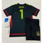 Legent Lady Almanya Euro 2024 Manuel Neuer Kaleci Çocuk Forması 4lü Set - 6 - 7 Yaş - Siyah