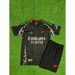 Legent Lady Arsenal 2024/25 Yeni Sezon Martin Ødegaard Deplasman Çocuk Forması 4'lü Set (Black) - 12 - 13 Yaş - Siyah