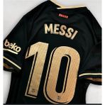 Legent Lady B.a.r.c.e.l.o.n.a 2020-2021 Sezonu Lionel Messi Deplasman Nostalji Forması - Siyah