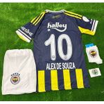 Legent Lady Fenerbahçe .2026 Yeni Sezon /alex De Souza/ 10 Numara Iç Saha Çocuk Forması 4 Lü Set - 7 - 8 Yaş - Lacivert