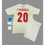 Legent Lady Ferdi Kadıoğlu Türkiye Milli Takımı Euro 2024 Iç Saha Çocuk Forması 4'lü Set - 6 - 7 Yaş - Beyaz