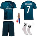 Legent Lady Ronaldo 2017 Sezon Realmadrid Retro Turkuaz Çocuk Forması 4lü Set Çorap-Bileklik Hediyeli Asf - 6 - 7 Yaş