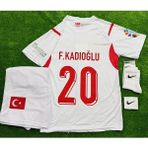 Legent Lady Türkiye 2026 Ferdi Kadıoğlu Yeni Sezon Deplasman Beyaz Çocuk Forması 4 Lü Set - 5 - 6 Yaş