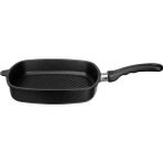 Leggno 28 cm Döküm Gril Tava - Siyah