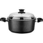 Leggno Blk2222dt24 Siyah Döküm 24 cm Indüksiyon Derin Tencere
