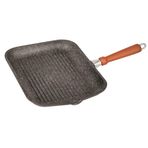 Leggno FSN2600GR36 36x24 cm Granit Grill Çelik Sap Tava