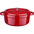 Leggno Gourmet Flame Kırmızı 20 cm Demir Döküm Derin Tencere