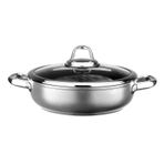 Leggno Master Gri 24 CM Titanium Sığ Tencere