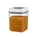Leggno Pratico Basmalı Kare Erzak Saklama Kabı (0,90 Lt.) Ölçüler:106X106X145Mm