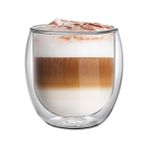 Leggno Vetro Çift Cidarlı 2'li 400 ml Latte Bardağı