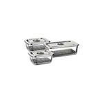 Leggno Vtr7070scs03 Vetro 3'lü Set Cam Saklama Kabı