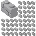 LEGO 100 Adet 1x2 Modifiyeli Duvar Parçası Açık Gri 98283