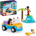 LEGO 4 Yaş ve Üzeri Çocuklar İçin 2 Mini Bebek, Bir Köpek Karakteri ve Bir Plaj Arabası İçeren Yaratıcı Oyuncak Yapım Seti (61 Parça)