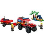 Lego 60412 City 4X4 Kurtarma Botlu İtfaiye Kamyonu