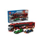 Lego 60445 City RB20 ve AMR24 F1 Arabalı F1 Kamyonu 1086 Parça Yaratıcı Oyuncak Yapım Seti