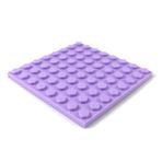 Lego 6395856 Plate Modified 6x6 Flexible Rubber With Stitching Holes