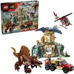 Lego 76976 984 Parça Jurassic World Spinosaurus ve Quetzalcoatlus Hava Görevi