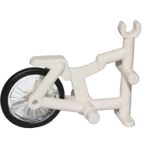 LEGO Aksesuar Custom Minifigür Minifigure Tricycle Beyaz Üçteker Bisiklet Gövdesi Tekerlek