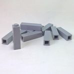 LEGO Aksesuar Custom Moc Creator Brick 1 X 1 X 3 Açık Gri Tuğla