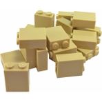 LEGO Aksesuar Custom Moc Creator Brick 1 X 2 X 2 Taba Tan Tuğla