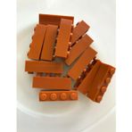 LEGO Aksesuar Custom Moc Creator Brick 1 X 4 Tuğla Koyu Turuncu
