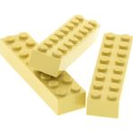 LEGO Aksesuar Moc Custom Creator Brick 2 X 8 Tuğla Taba Tan